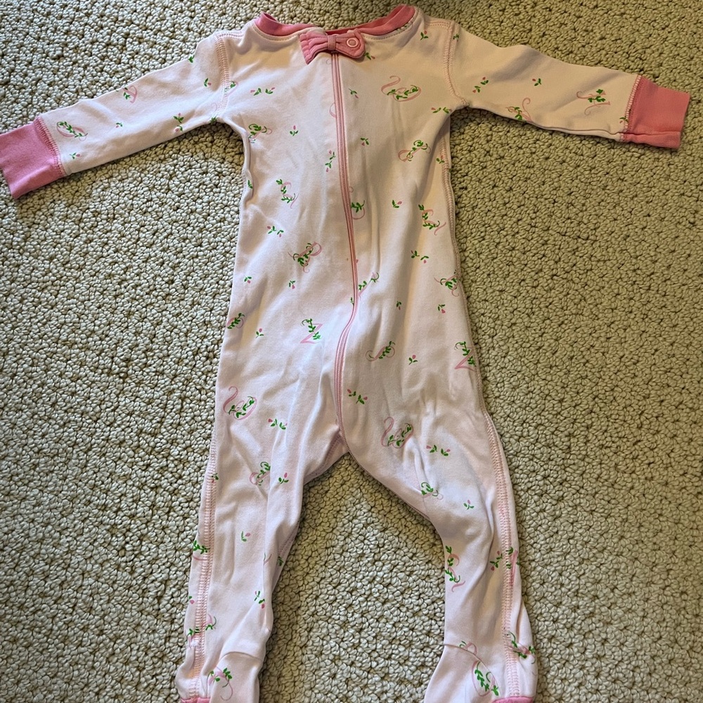 TBBC Pink Alphabet Footie